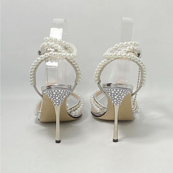 Mach & Mach Diamond Of Elizabeth PVC Embellished High-Heel Pumps size 38.5 - Picture 5 of 14
